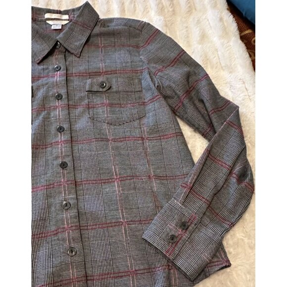 Women's Christopher & Banks Stretch Button-Down Blouse Polyester Blend Size S - Picture 16 of 16